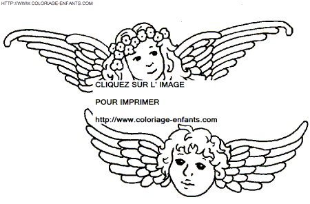 coloriage Fetes Noel Anges