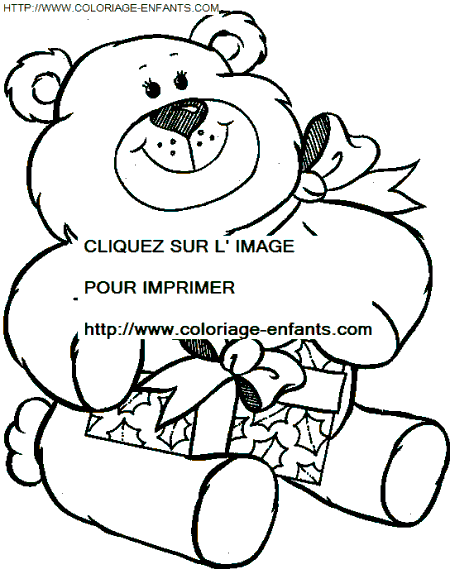 coloriage Fetes Noel Animaux