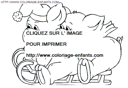 coloriage Fetes Noel Animaux