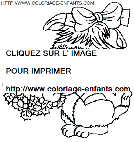 coloriage Fetes Noel Animaux