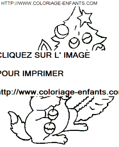 coloriage Fetes Noel Animaux