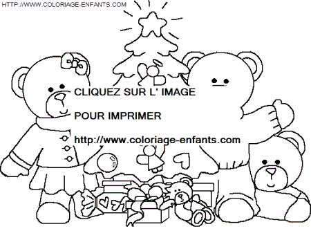 coloriage Fetes Noel Animaux