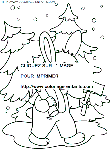 coloriage Fetes Noel Animaux