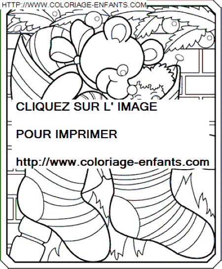 coloriage Fetes Noel Bottes