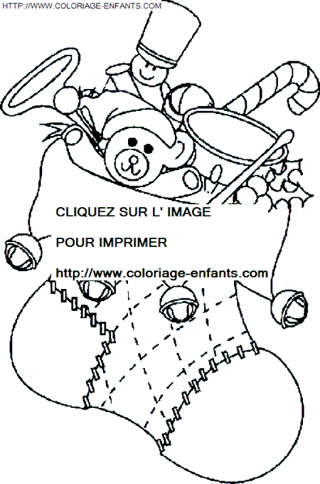 coloriage Fetes Noel Bottes