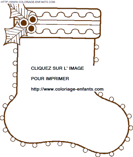 coloriage Fetes Noel Bottes