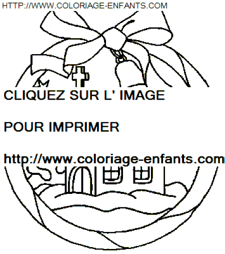 coloriage Fetes Noel Boules