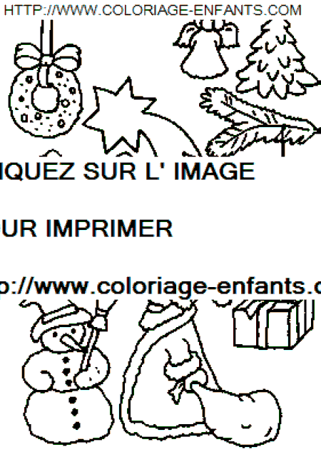 coloriage Fetes Noel Boules