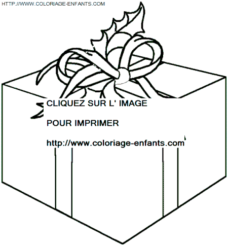 coloriage Fetes Noel Cadeaux