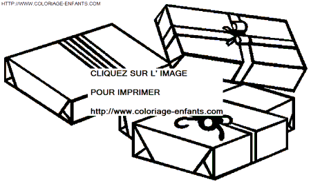 coloriage Fetes Noel Cadeaux