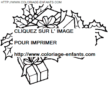 coloriage Fetes Noel Cadeaux