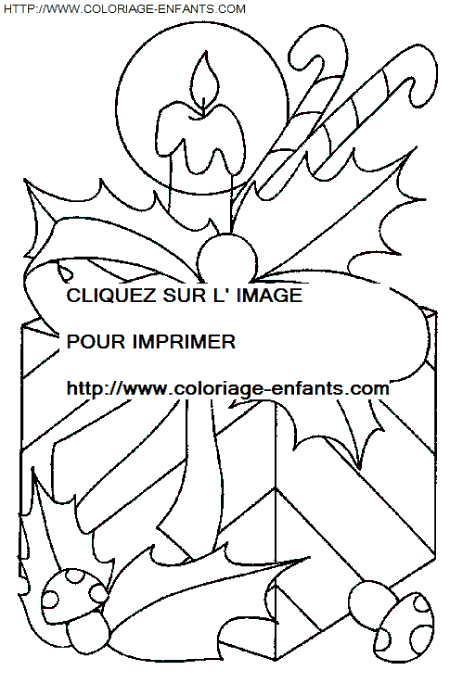 coloriage Fetes Noel Cadeaux