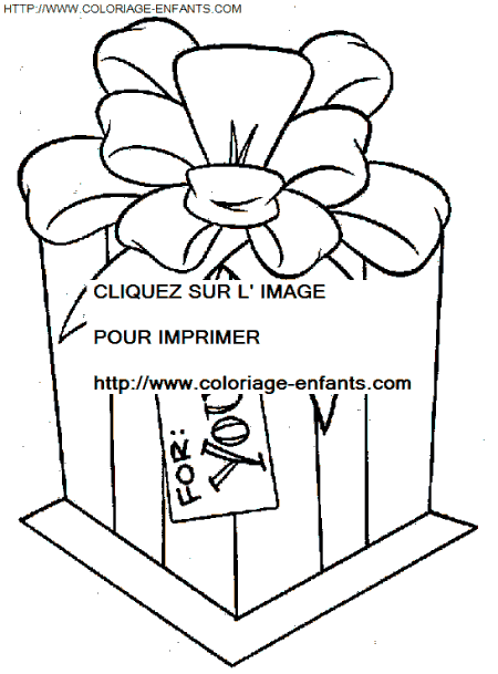 coloriage Fetes Noel Cadeaux