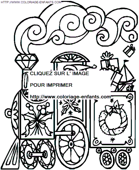 coloriage Fetes Noel Cadeaux