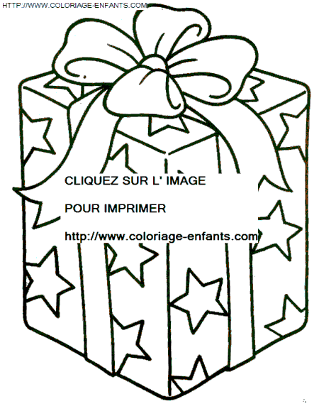 coloriage Fetes Noel Cadeaux