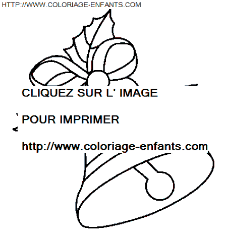 coloriage Fetes Noel Cloches