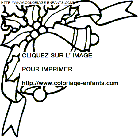 coloriage Fetes Noel Cloches