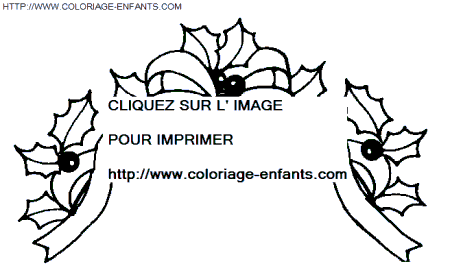 coloriage Fetes Noel Couronnes