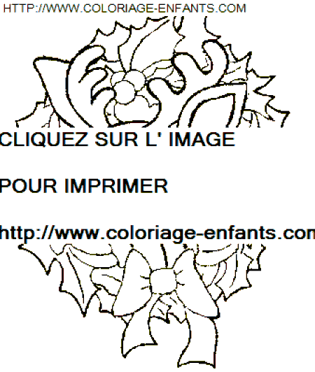 coloriage Fetes Noel Couronnes