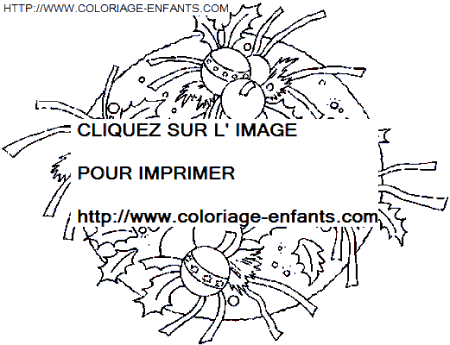 coloriage Fetes Noel Couronnes