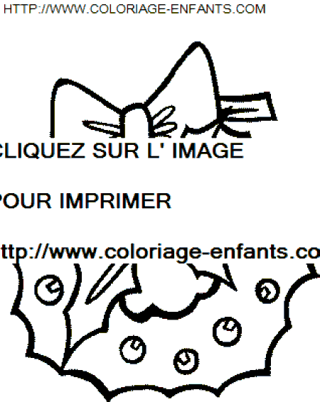 coloriage Fetes Noel Couronnes