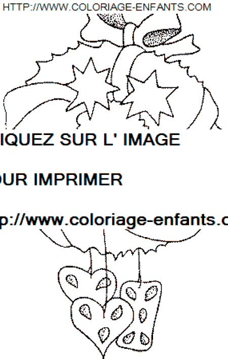 coloriage Fetes Noel Couronnes