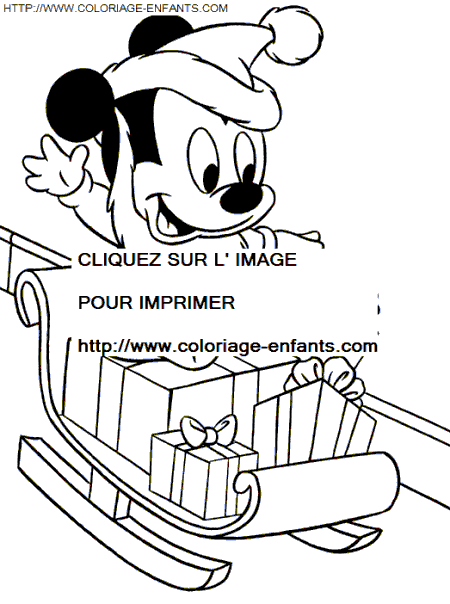 coloriage Fetes Noel Disney