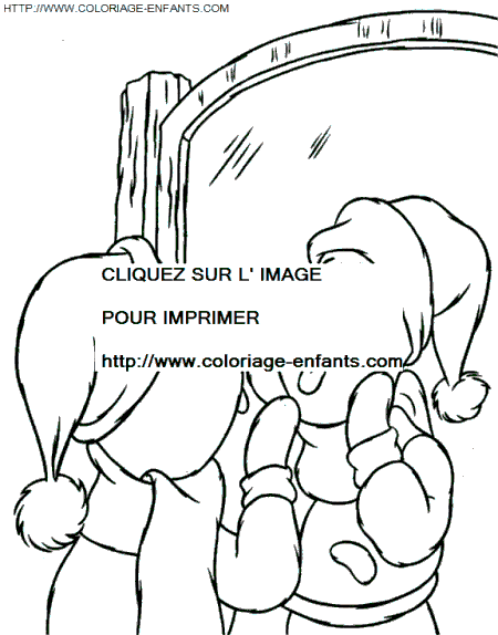 coloriage Fetes Noel Disney