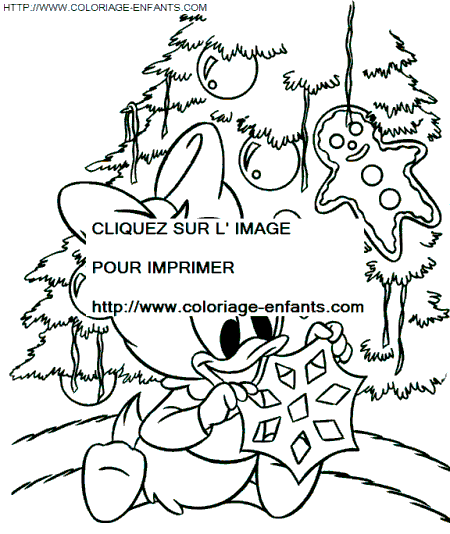 coloriage Fetes Noel Disney