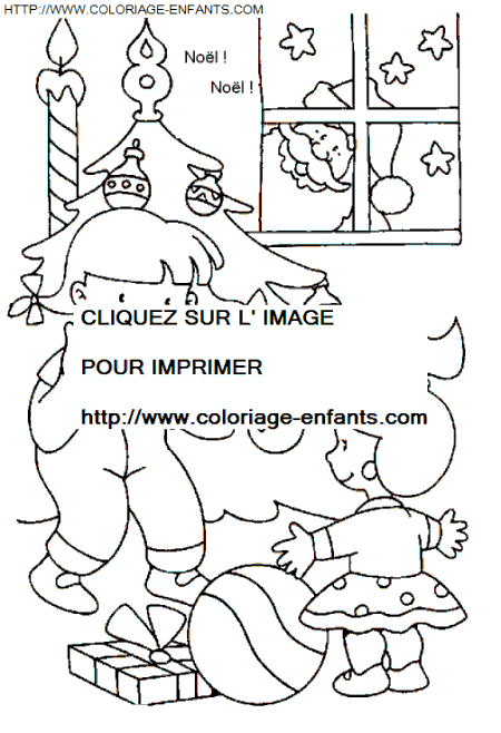 coloriage Fetes Noel Enfants