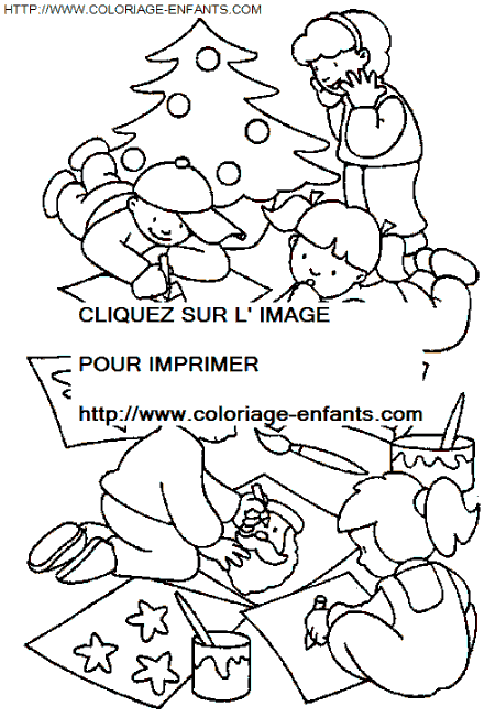 coloriage Fetes Noel Enfants