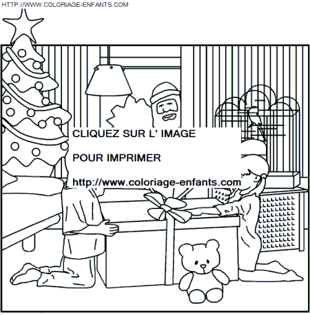 coloriage Fetes Noel Enfants