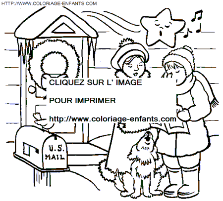 coloriage Fetes Noel Enfants