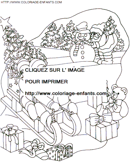 coloriage Fetes Noel Enfants