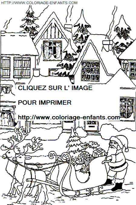 coloriage Fetes Noel Enfants