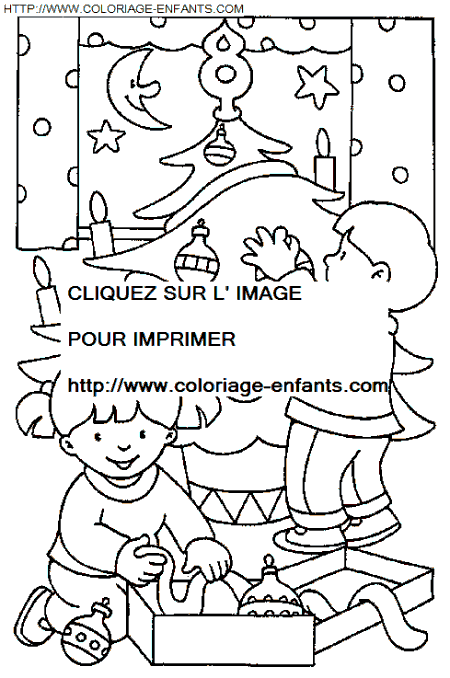 coloriage Fetes Noel Enfants