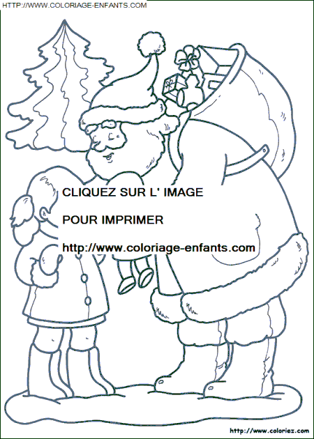 coloriage Fetes Noel Enfants