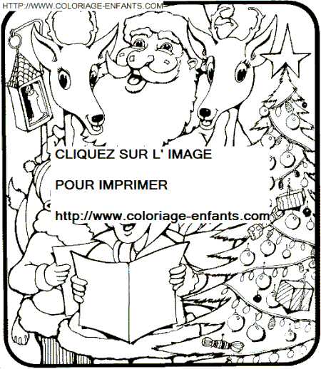 coloriage Fetes Noel Enfants