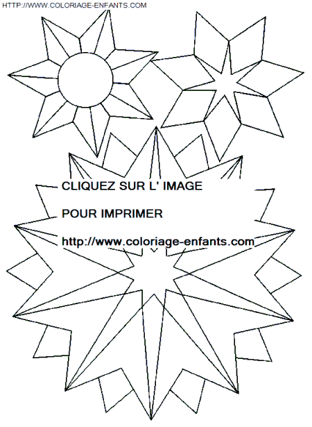 coloriage Fetes Noel Flocons