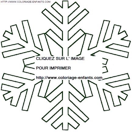 coloriage Fetes Noel Flocons