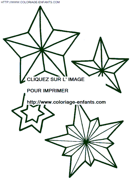 coloriage Fetes Noel Flocons