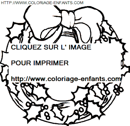 coloriage Fetes Noel Houx