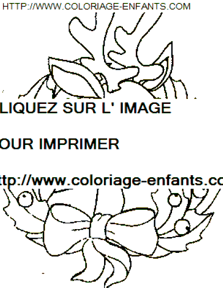 coloriage Fetes Noel Houx