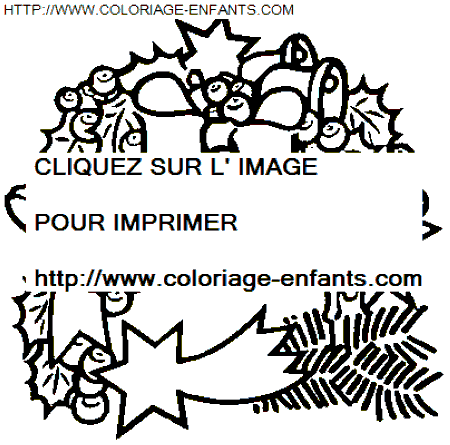 coloriage Fetes Noel Houx