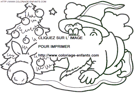 coloriage Fetes Noel Lutins