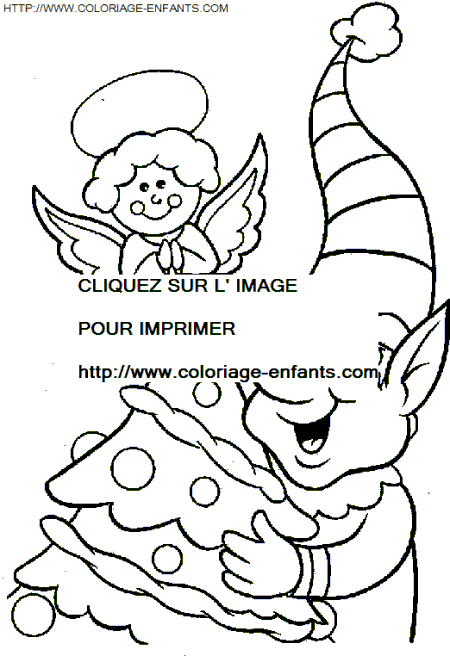 coloriage Fetes Noel Lutins