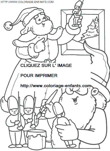 coloriage Fetes Noel Lutins