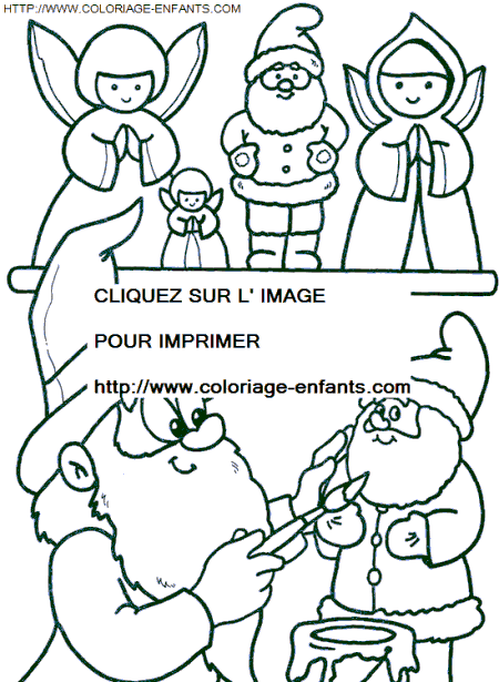 coloriage Fetes Noel Lutins