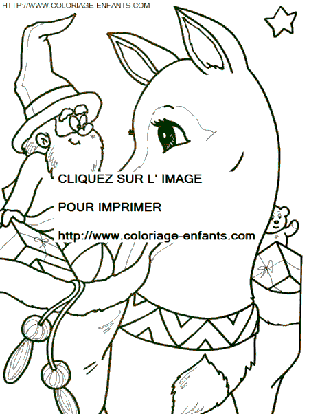 coloriage Fetes Noel Lutins