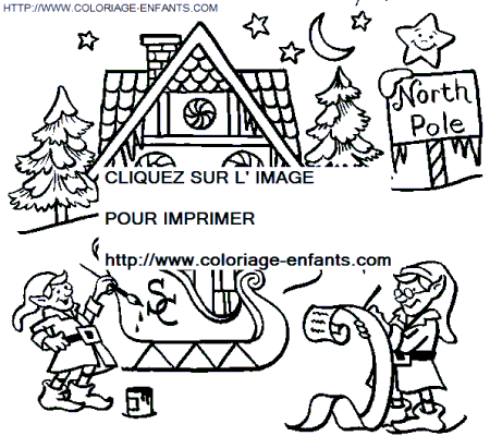 coloriage Fetes Noel Lutins